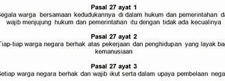 Pasal 30 Ayat 3 Termasuk Hak Atau Kewajiban